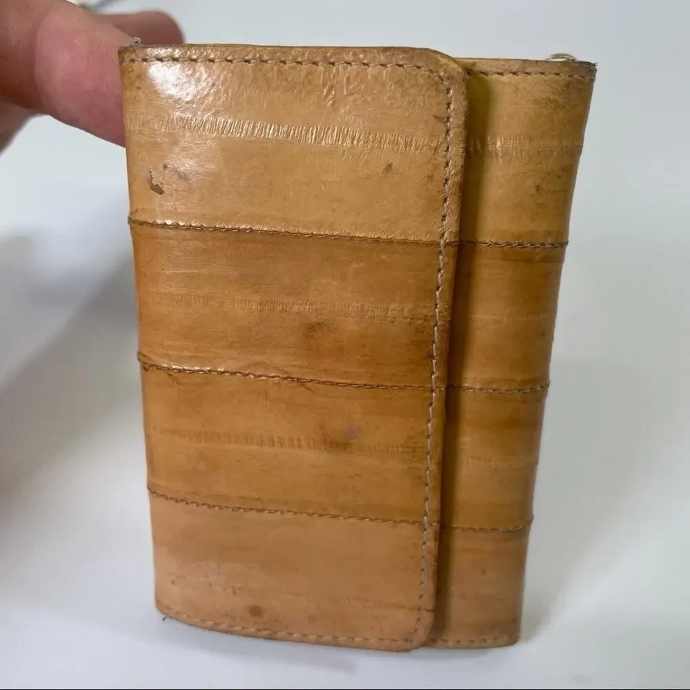 Vintage Eel leather mini wallet